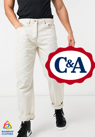 C&A white jeans