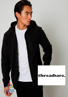 Threadbare black fleece