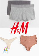 H&M underwear men + women